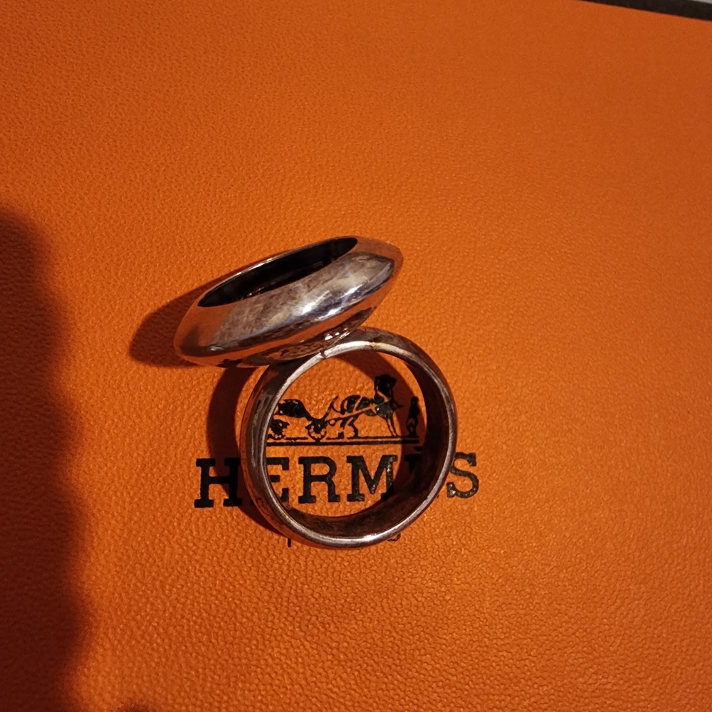 Silver Ring With Interesting Texture - image 3